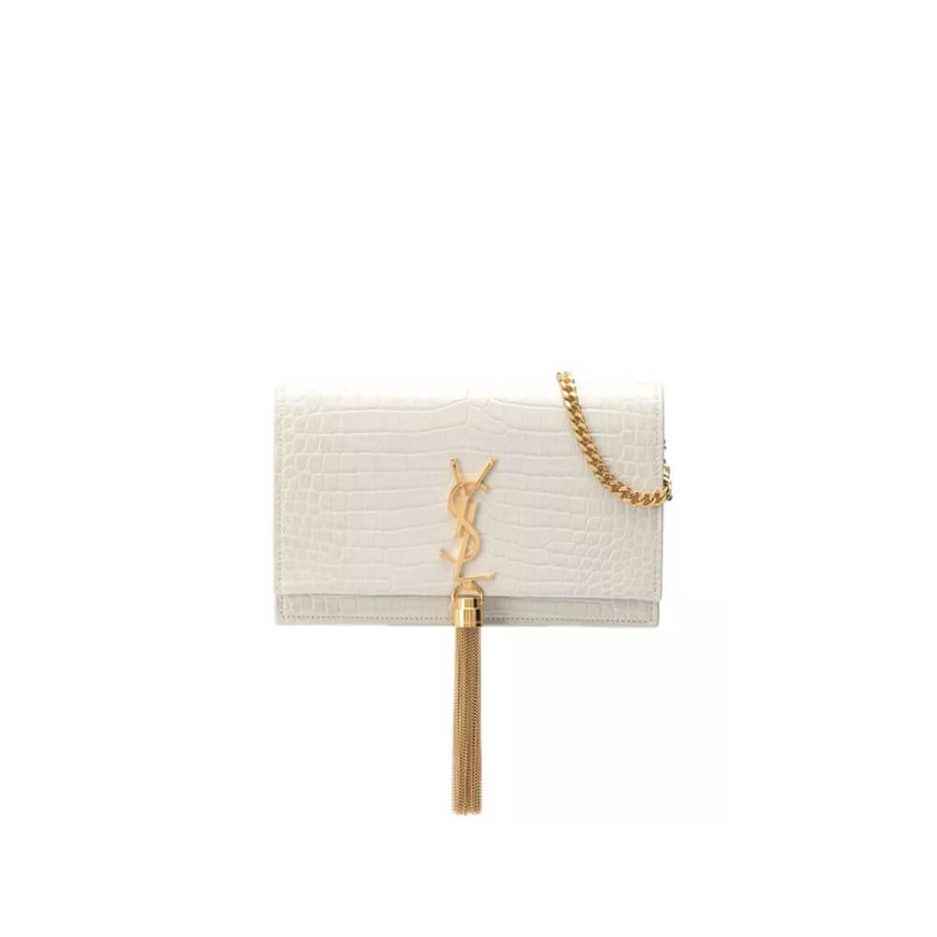 YSL KATE EMBOSSED SHOULDER BAG