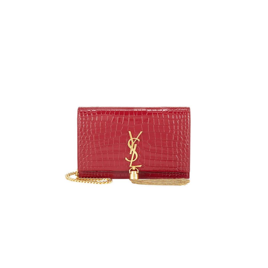 YSL KATE EMBOSSED SHOULDER BAG