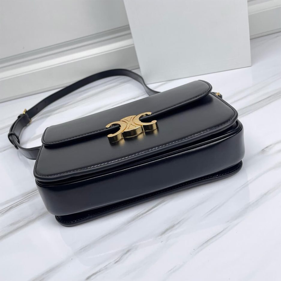 Ce**e classique triomphe bag in shiny calfskin(high-end grade)