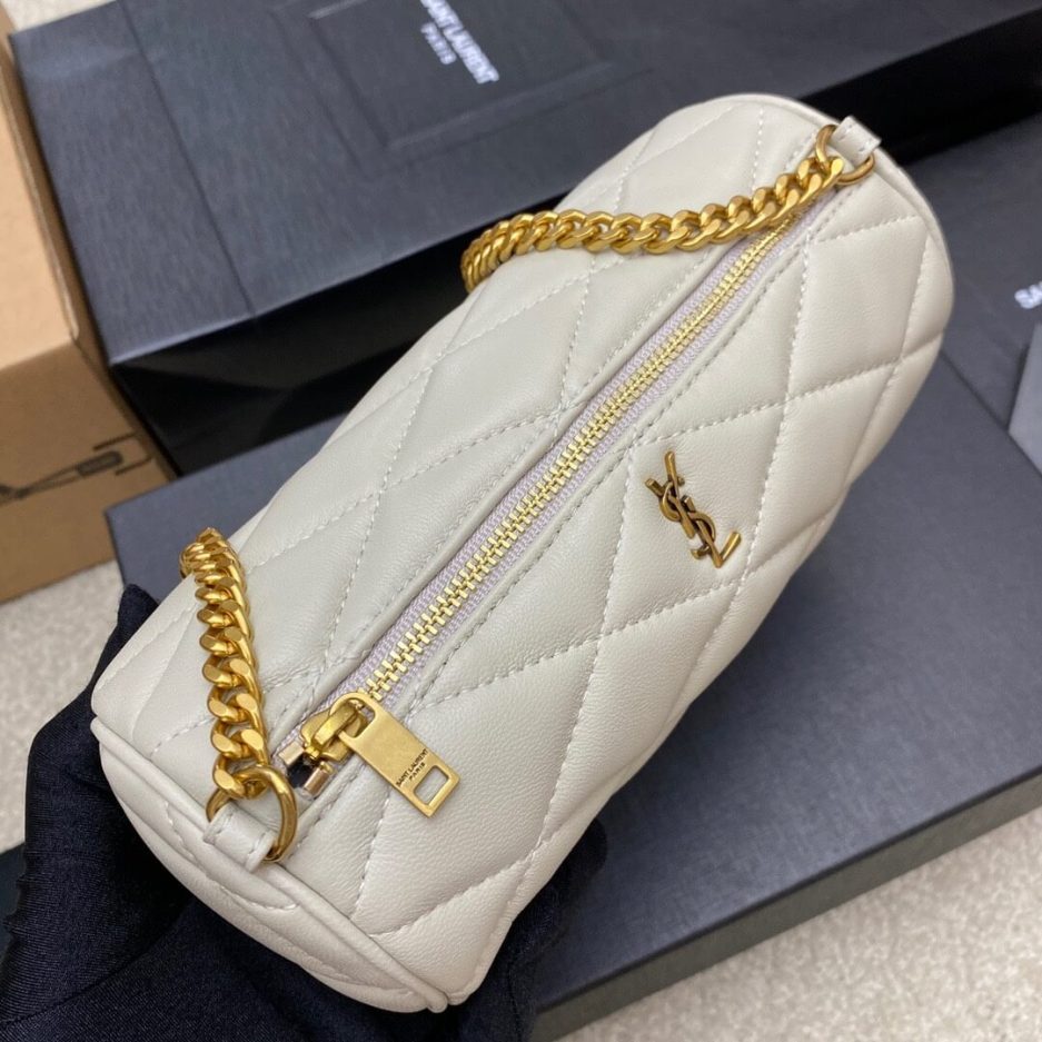 YSL SADE MINI TUBE BAG IN QUILTED LAMBSKIN