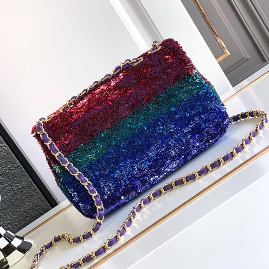 Ch*el small flap bag