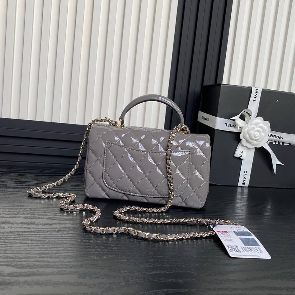 Ch*el mini classic handbag with top handle